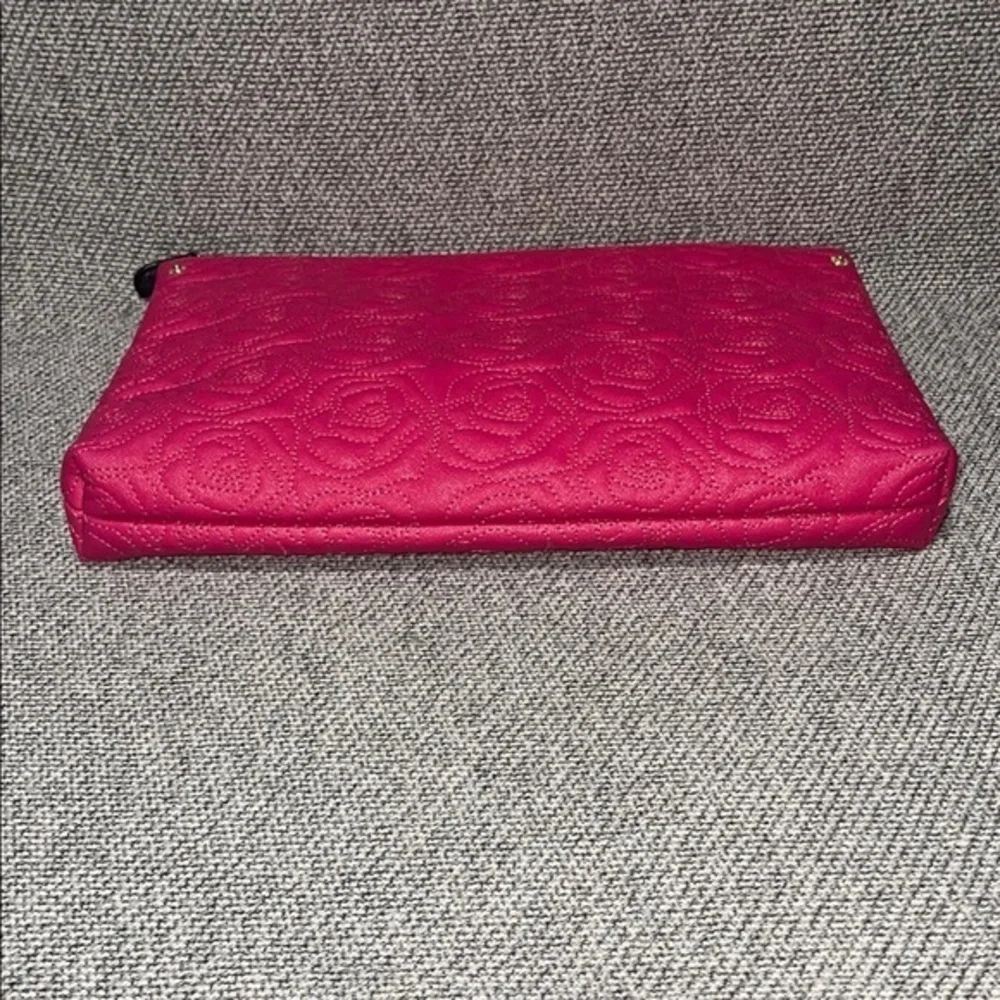 Betsey Johnson Pink Floral Embossed Laptop Bag